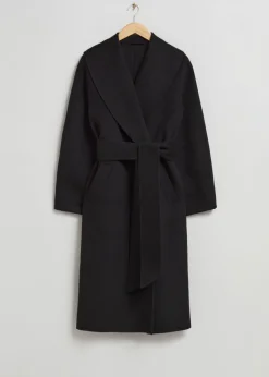 Outlet & Other Stories Manteau Oversize En Laine à Col Châle