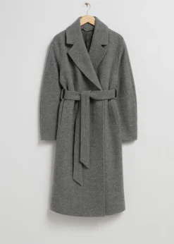 Outlet & Other Stories Manteau Volumineux En Laine Avec Ceinture