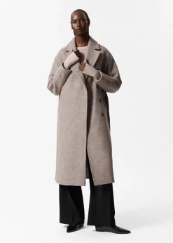 Outlet & Other Stories Manteau Volumineux En Laine Avec Ceinture