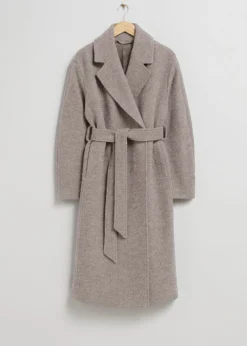 Outlet & Other Stories Manteau Volumineux En Laine Avec Ceinture