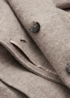 Outlet & Other Stories Manteau Volumineux En Laine Avec Ceinture