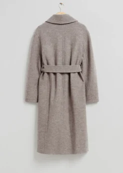 Outlet & Other Stories Manteau Volumineux En Laine Avec Ceinture