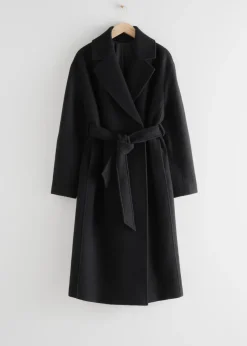 Outlet & Other Stories Manteau Volumineux En Laine Avec Ceinture