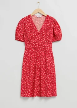 Online & Other Stories Mini Robe Imprimée à Fermeture Boutonnée