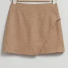 Best Sale & Other Stories Mini-jupe Asymétrique En Tweed Tweed beige