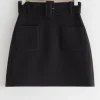 Cheap & Other Stories Mini-jupe Ceinturée Noir