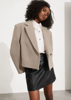 Shop & Other Stories Mini-jupe En Cuir Noir