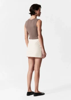 Shop & Other Stories Mini-jupe Taille Basse Blanc