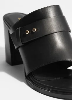 Shop & Other Stories Mules à Entredoigt En Cuir Noir