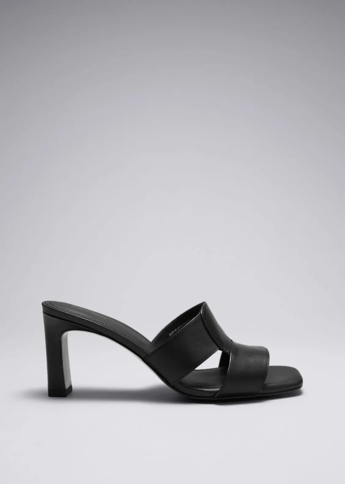 Hot & Other Stories Mules En Cuir à Talons Noir