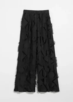 Shop & Other Stories Pantalon à Franges Noir