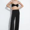 Store & Other Stories Pantalon à Plis En Cupro Noir