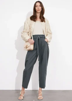 Hot & Other Stories Pantalon à Taille Haute Froncée