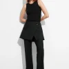 Fashion & Other Stories Pantalon Avec Jupe Portefeuille Noir