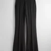 Discount & Other Stories Pantalon Bootcut Habillé Noir