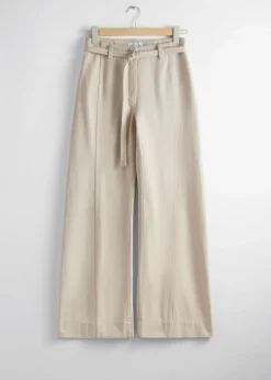Fashion & Other Stories Pantalon Ceinturé Décontracté