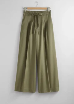 Best Sale & Other Stories Pantalon Ceinturé Large
