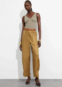 Online & Other Stories Pantalon De Style Utilitaire Moutarde