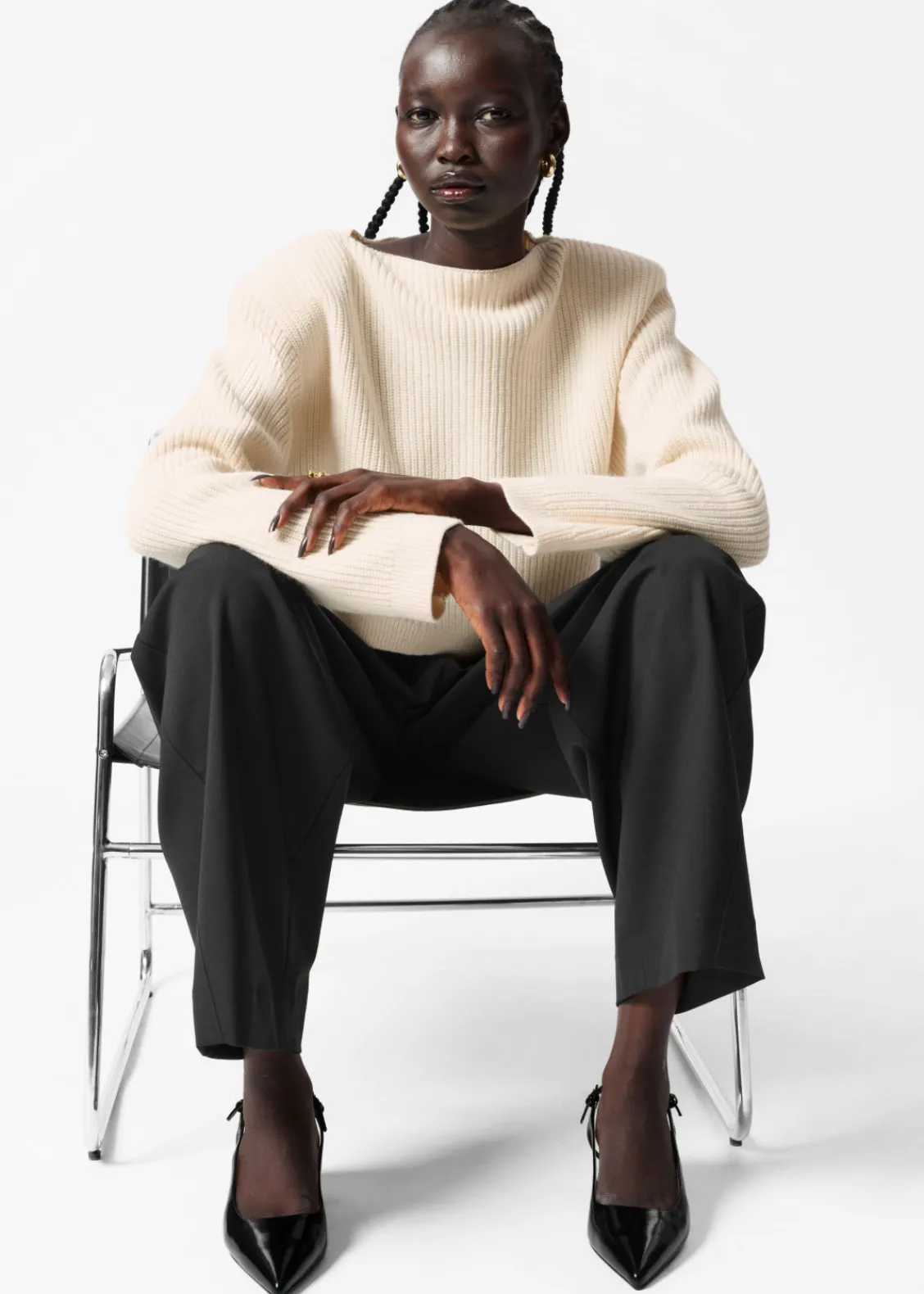 Fashion & Other Stories Pantalon Habillé Barrel