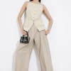Online & Other Stories Pantalon Habillé Large Taupe