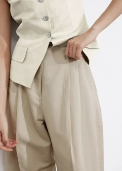 Online & Other Stories Pantalon Habillé Large Taupe