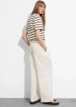 Outlet & Other Stories Pantalon Habillé Large Blanc