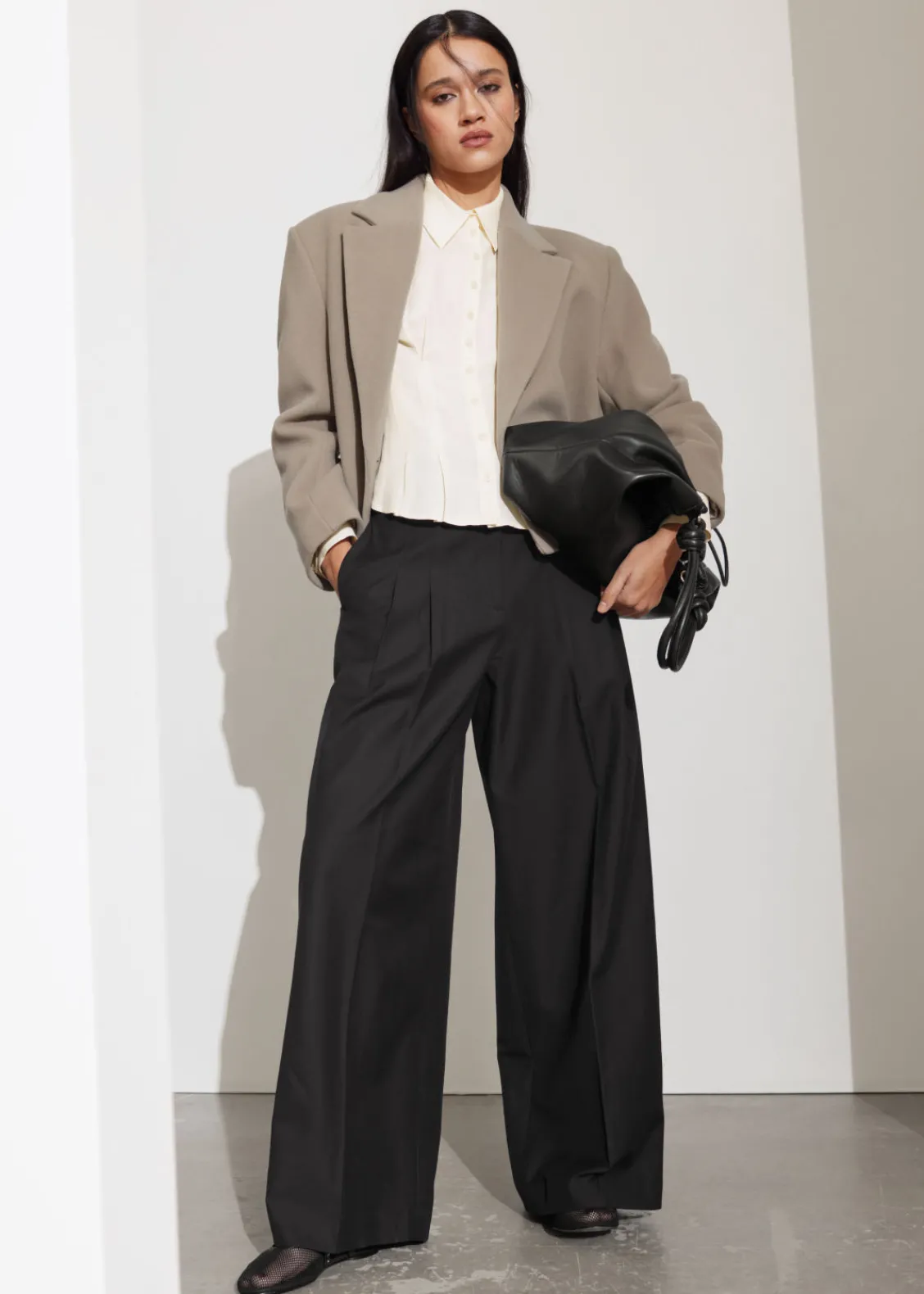 New & Other Stories Pantalon Habillé Large