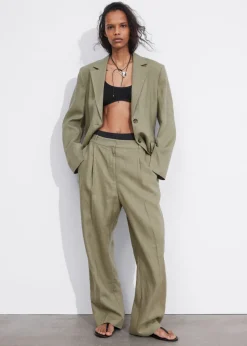 Shop & Other Stories Pantalon Large En Lin