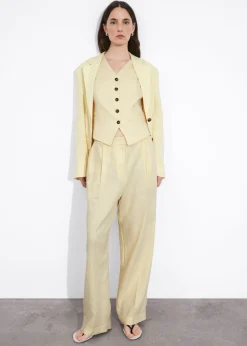 Shop & Other Stories Pantalon Large En Lin