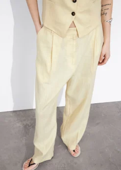 Shop & Other Stories Pantalon Large En Lin