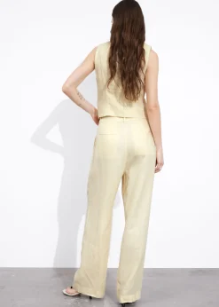 Shop & Other Stories Pantalon Large En Lin