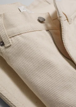 Cheap & Other Stories Pantalon Large Texturé Couleur crème