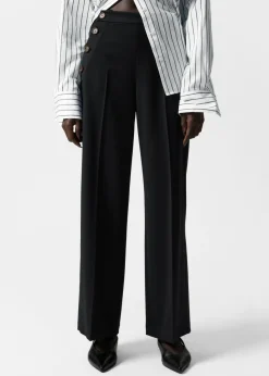 Cheap & Other Stories Pantalon Marin Large Noir