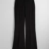 Sale & Other Stories Pantalon évasé En Laine Noir