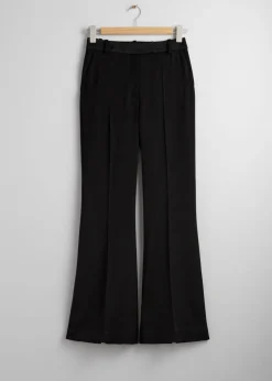 Sale & Other Stories Pantalon évasé En Laine Noir
