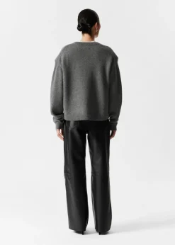 Best & Other Stories Pantalons En Cuir Noir