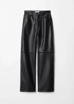 Best & Other Stories Pantalons En Cuir Noir