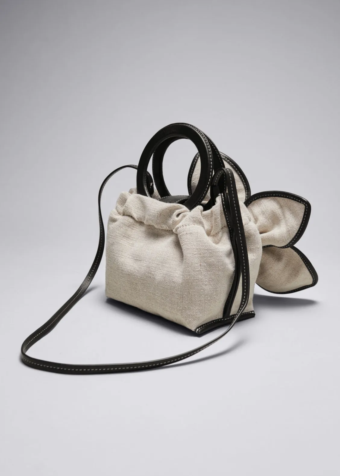 Best & Other Stories Petit Sac En Toile Fleuri Beige