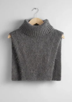 Cheap & Other Stories Plastron à Col En Mohair Gris