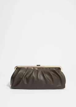 Discount & Other Stories Pochette Classique En Cuir Marron Clair