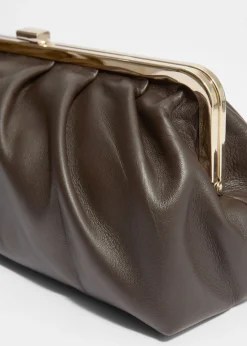 Discount & Other Stories Pochette Classique En Cuir Marron Clair