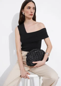 Cheap & Other Stories Pochette En Cuir Tressé Noir