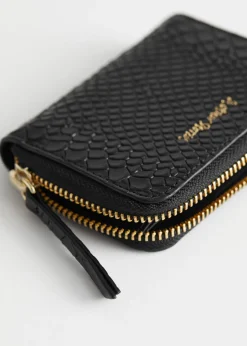 Hot & Other Stories Portefeuille En Cuir Relief Serpent