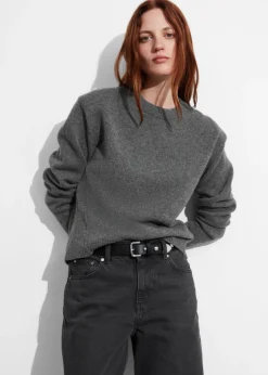 Flash Sale & Other Stories Pull En Mérinos à épaulettes Rembourrées