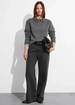 Flash Sale & Other Stories Pull En Mérinos à épaulettes Rembourrées