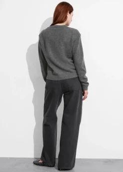 Flash Sale & Other Stories Pull En Mérinos à épaulettes Rembourrées
