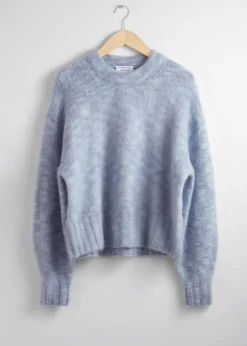 Best & Other Stories Pull Oversize En Maille Bleu clair