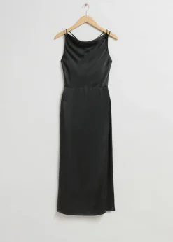 Online & Other Stories Robe à Col Bénitier En Satin