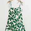 Store & Other Stories Robe Courte à Bretelles En Lin