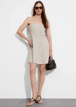 Outlet & Other Stories Robe Courte à Bretelles En Lin